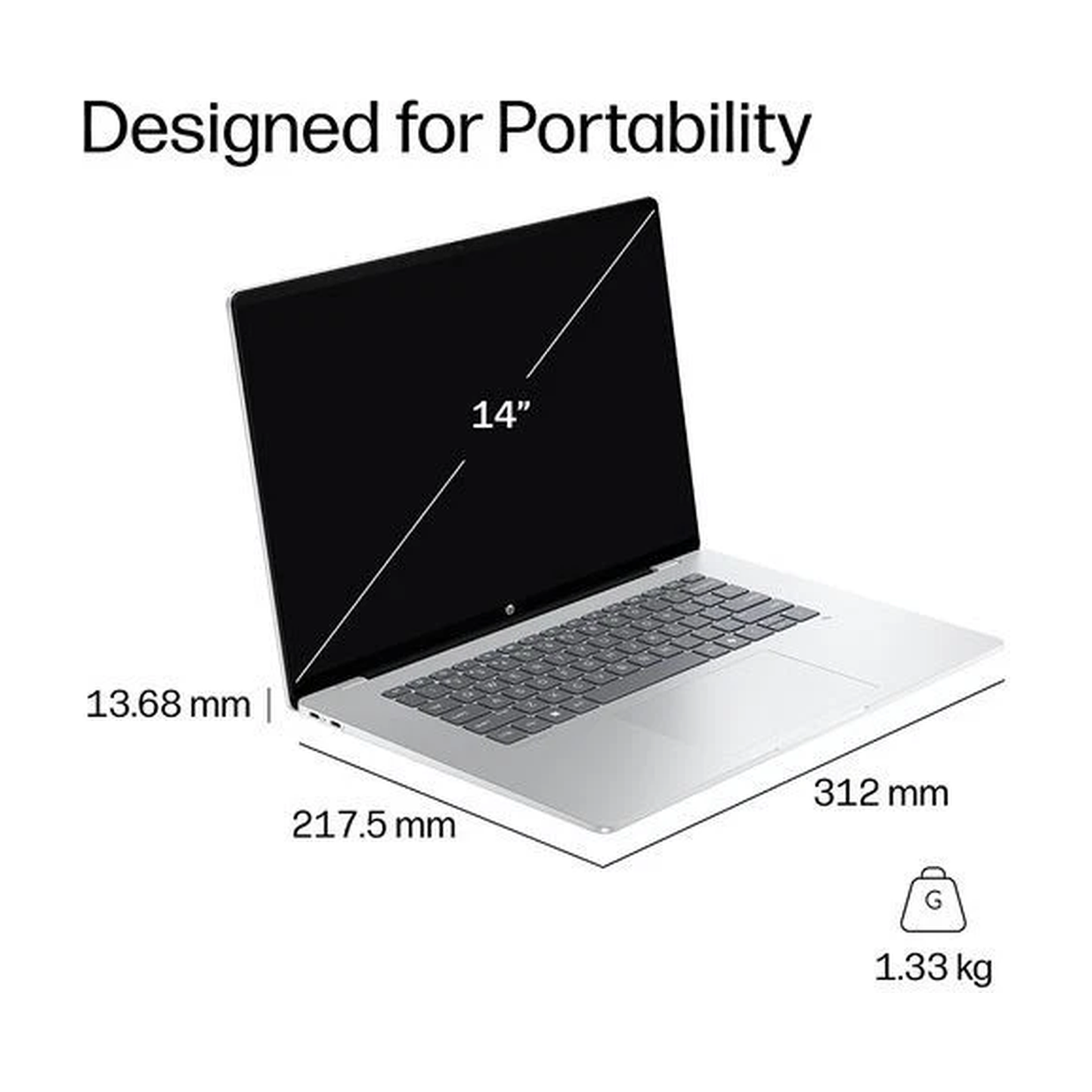 HP OmniBook 5 NGAI 14" OLED Laptop - Intel Core Ultra 5 322 16GB RAM 512GB SSD