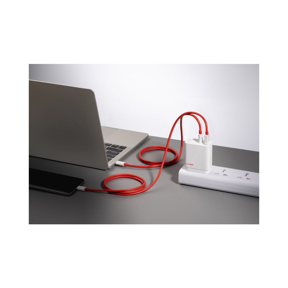 OnePlus SUPERVOOC 80W Dual Ports GaN Charger + Cable Power Adapter Kit