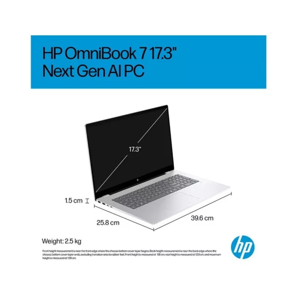 HP OmniBook 7 AI 17" Touchscreen Laptop - Intel Core Ultra 5 226V 16GB RAM