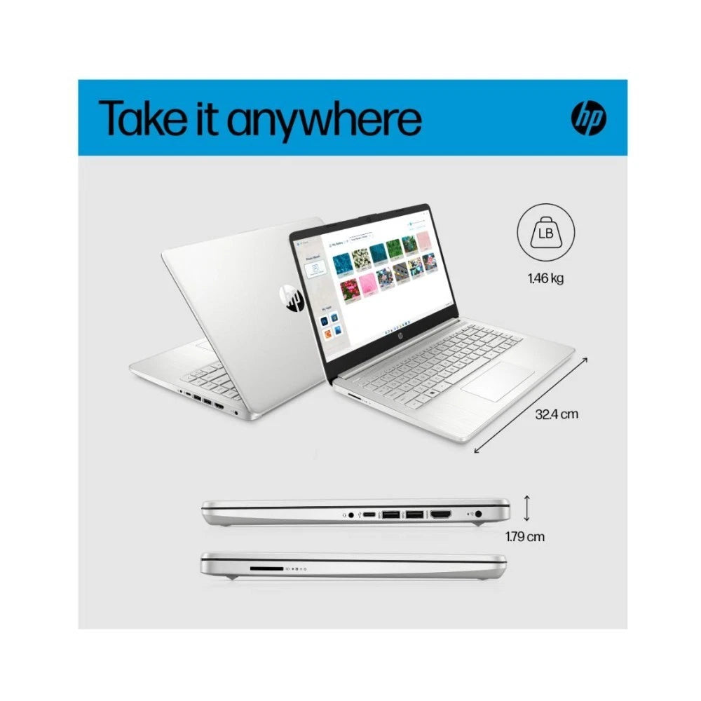 HP 14s-dq5503sa 14" Windows 11 Laptop - Intel Core i3-1215U 8GB RAM
