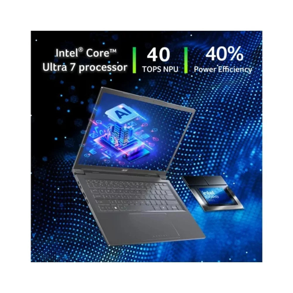 ACER Aspire 14 AI OLED Laptop - Intel Core Ultra 7 256V 16GB RAM 512GB SSD