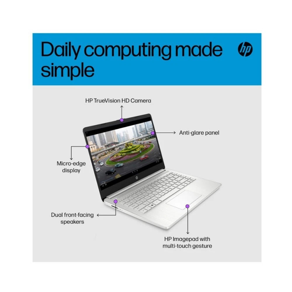 HP 14s-dq5503sa 14" Windows 11 Laptop - Intel Core i3-1215U 8GB RAM