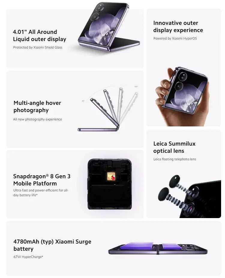 Xiaomi MIX Flip Phone 12GB+512GB