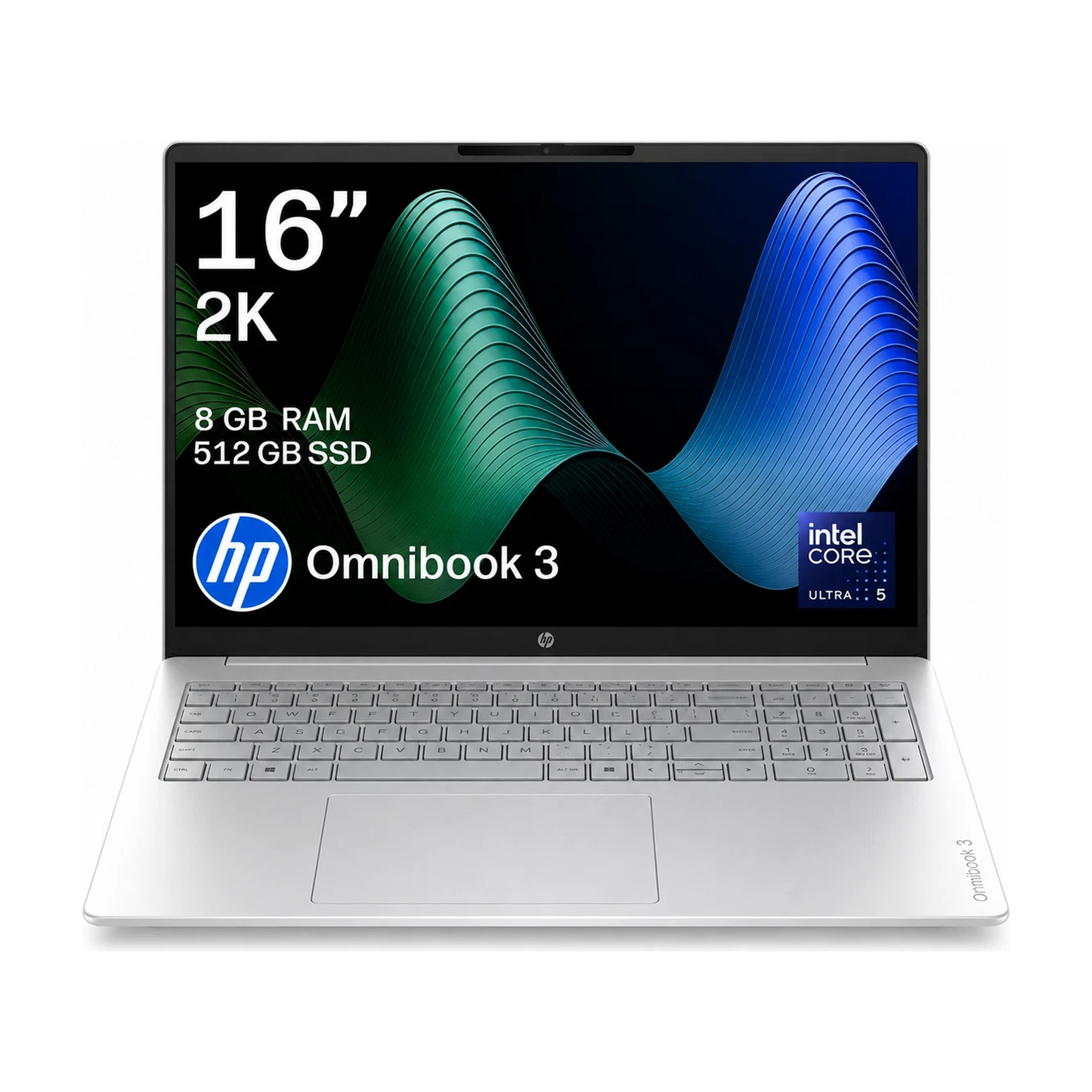 HP OmniBook 3 16" Laptop - Intel Core Ultra 5 225U 8GB RAM 512GB SSD