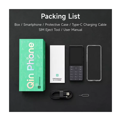 Qin J36 4G 32GB - Dual SIM (Unlocked) - Google Play Touchscreen & Button Phone