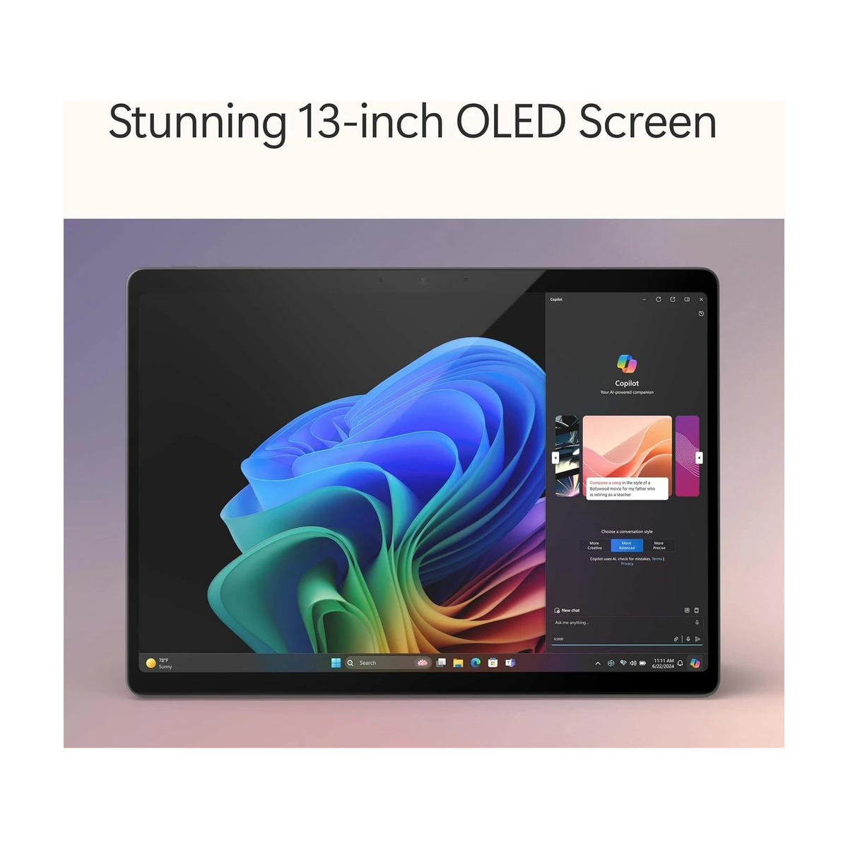 Microsoft Surface Pro 13" OLED - Snapdragon X Elite 16GB RAM 256GB SSD