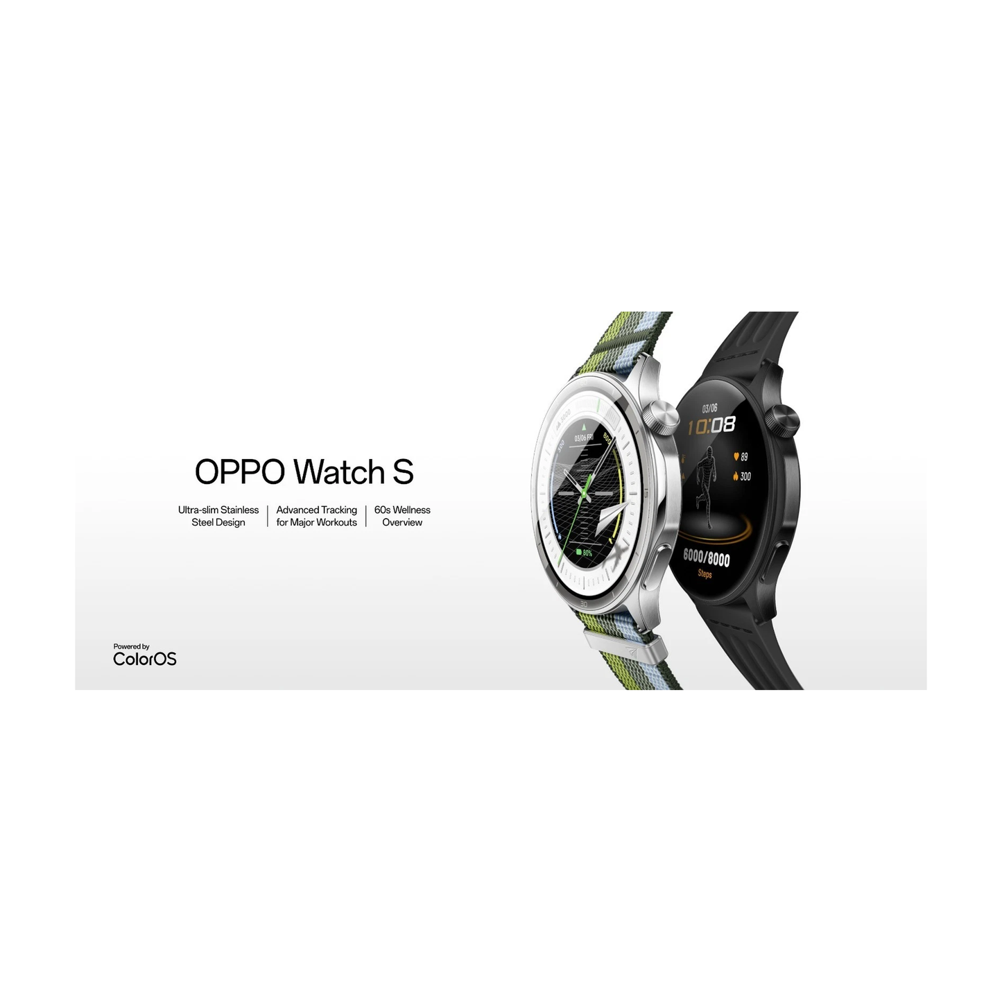 OPPO Watch S 45mm Smartwatch - Phantom Black