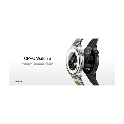 OPPO Watch S 45mm Smartwatch - Phantom Black