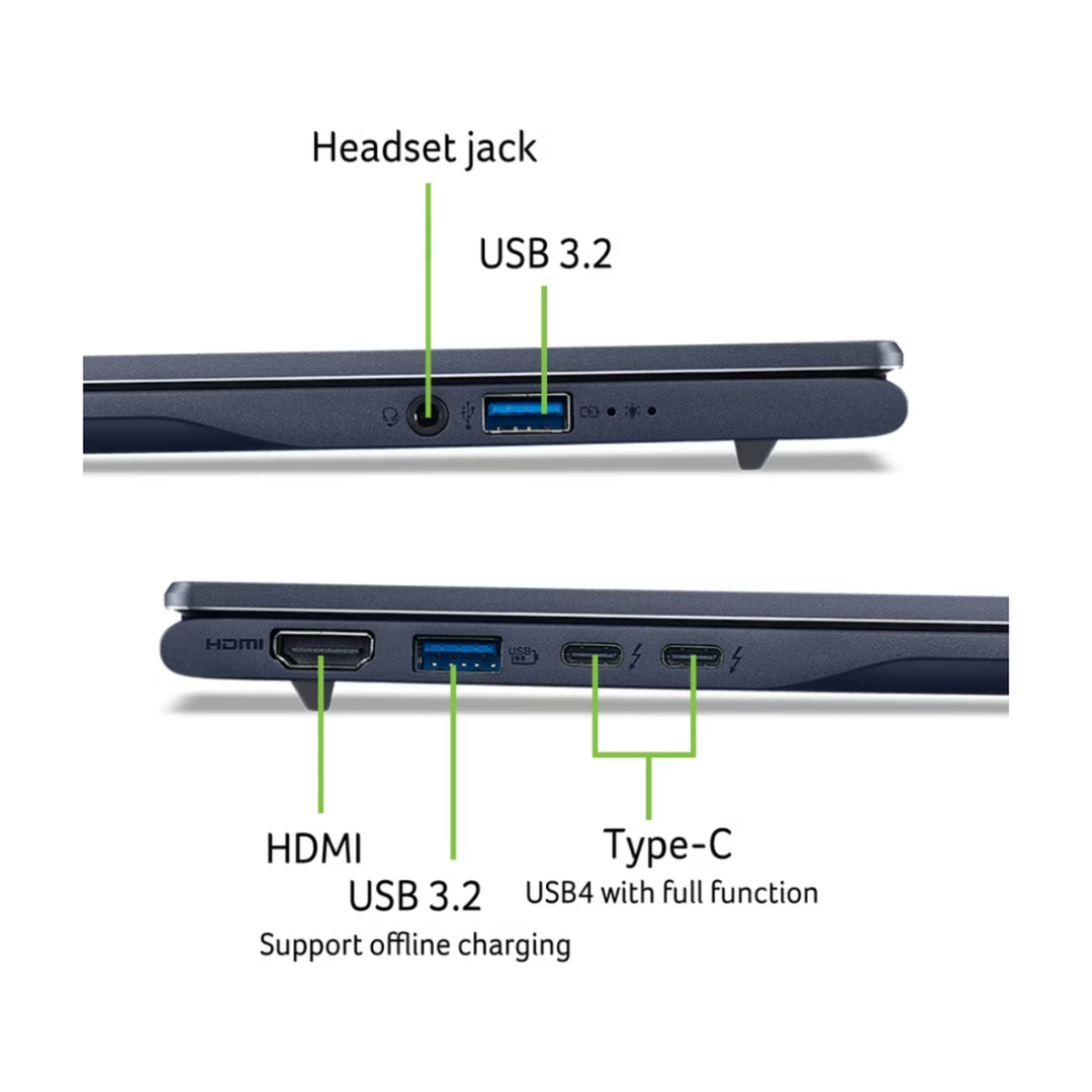 ACER Swift 14 AI 2.8K OLED Laptop - Intel Core Ultra 7 256V 16GB RAM 1TB SSD