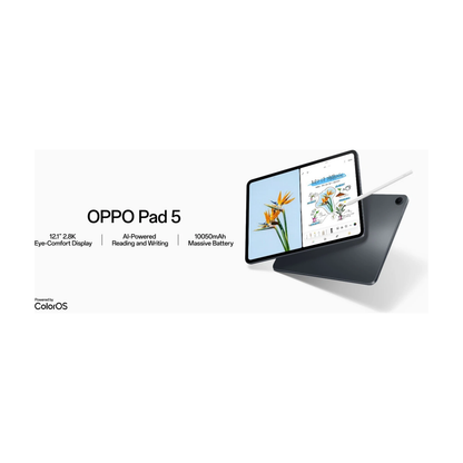 OPPO Pad 5 5G (Cellular) + WiFi Tablet 12.1" - 8GB+128GB