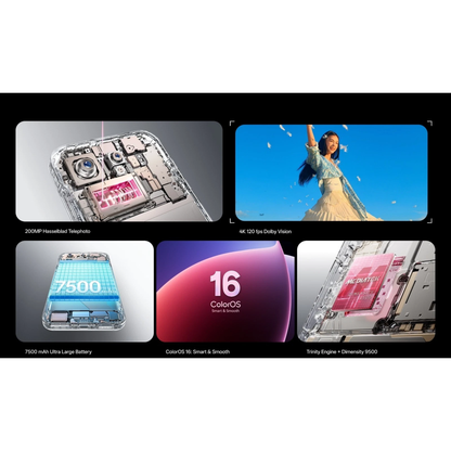OPPO Find X9 Pro 5G 512GB - Titanium Charcoal