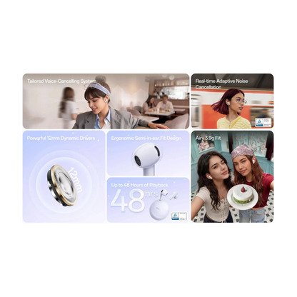 OPPO Enco Air5s Wireless Bluetooth Earphones - Lunar White