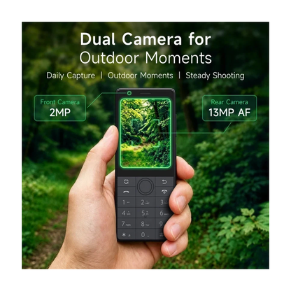 Qin J36 4G 32GB - Dual SIM (Unlocked) - Google Play Touchscreen & Button Phone