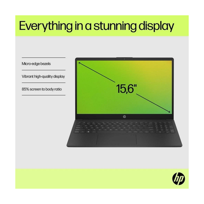 HP 15-fd1504sax 15.6" Laptop - Intel Core 3 8GB RAM 256GB SSD