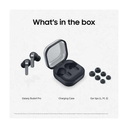 Samsung Galaxy Buds4 Pro Wireless Bluetooth Earphones - Black