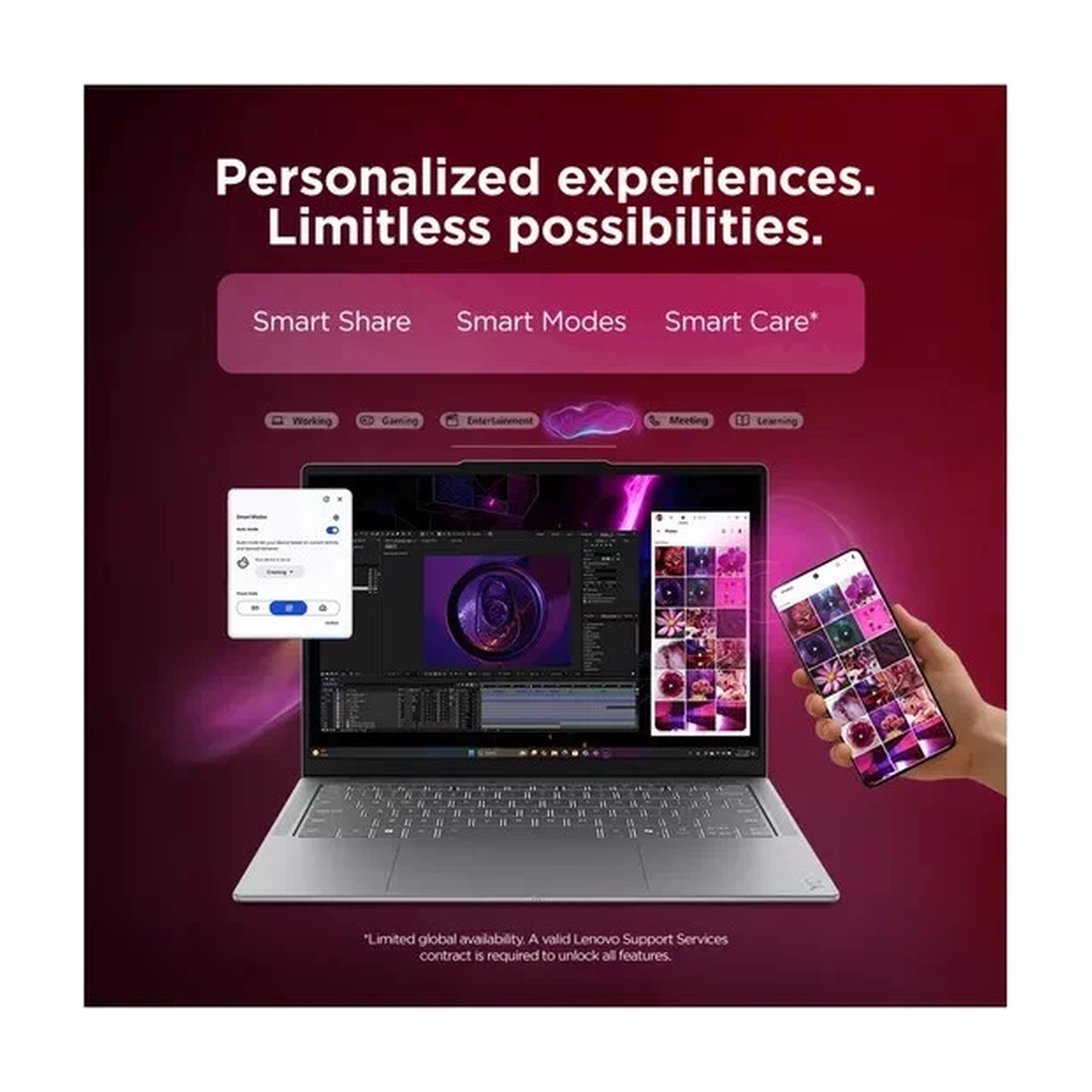Lenovo Yoga Slim 7 14" OLED Laptop Aura Edition - Intel Core Ultra 5 322 16GB RAM 512GB SSD