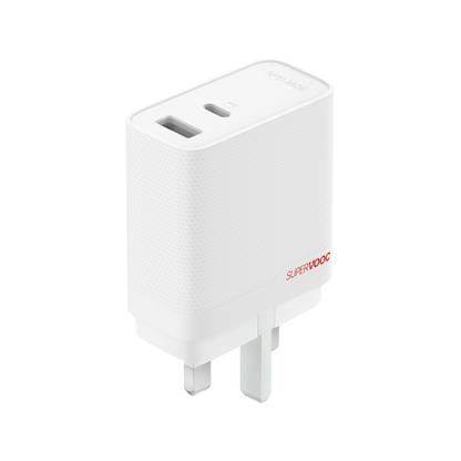 OnePlus SUPERVOOC 80W Dual Ports GaN Charger + Cable Power Adapter Kit