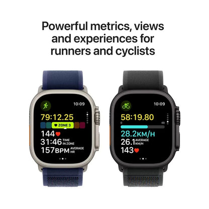 Apple Watch Ultra 2 GPS + Cellular 49mm Natural Titanium Case with Navy Ocean Band