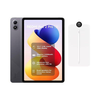 Xiaomi Redmi Pad 2 Pro 5G (Cellular) 12.1" Tablet + Pen - Grey