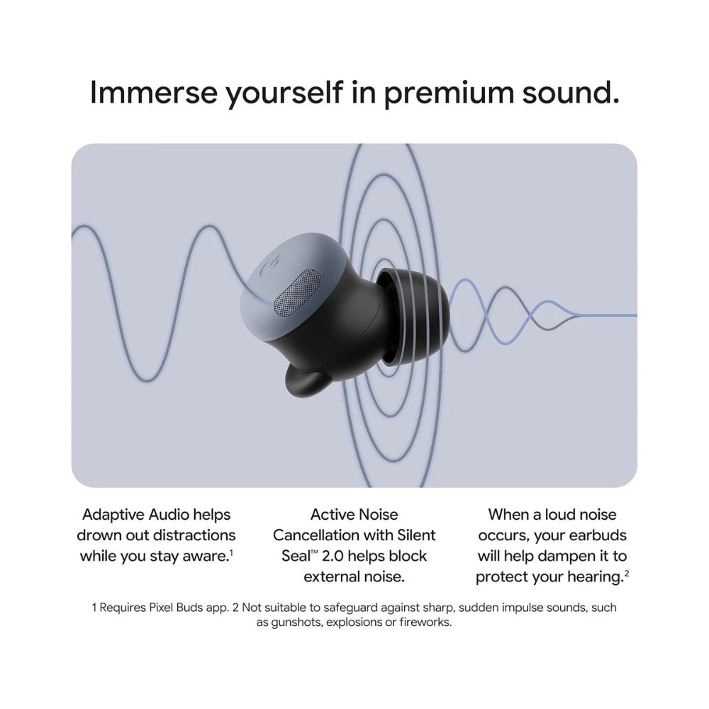 Google Pixel Buds Pro 2 Wireless Bluetooth Earphones - Moonstone