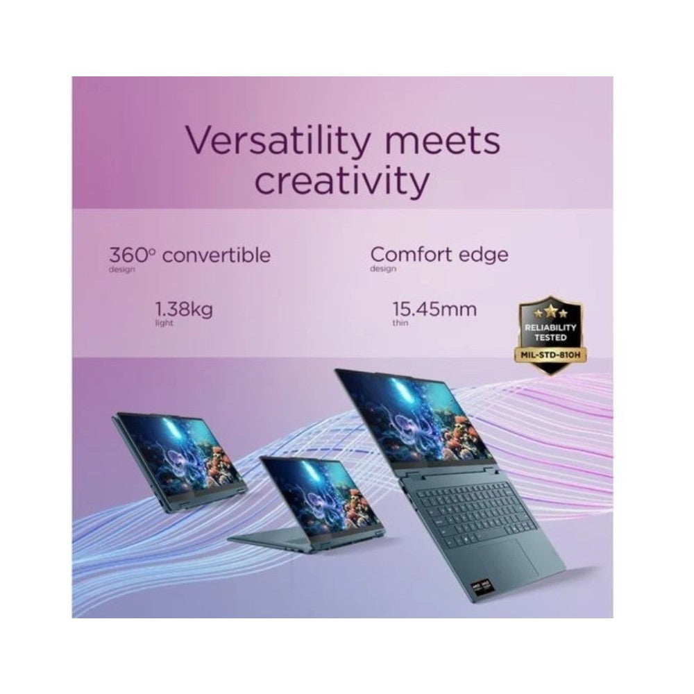 Lenovo Yoga 7 14" 2-in-1 2.8K OLED Laptop - AMD Ryzen AI 5 340 16GB RAM 512GB SSD