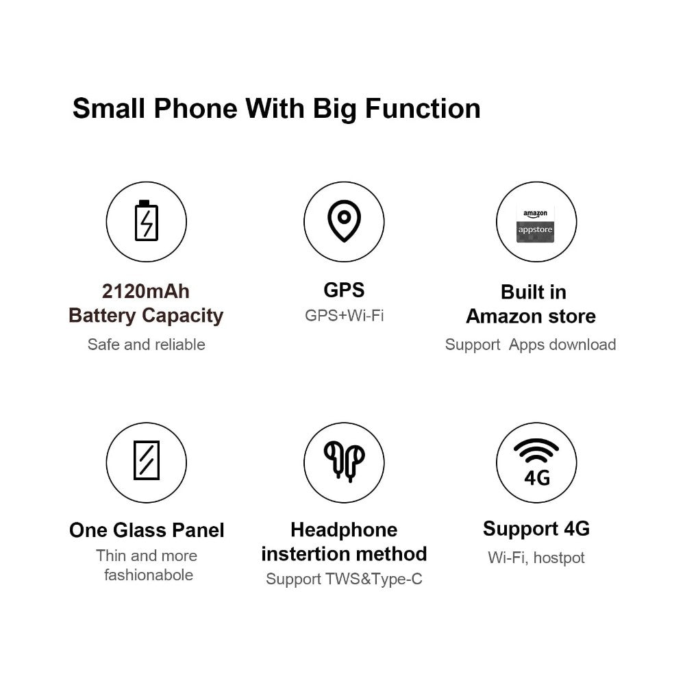 Qin F21 Pro 4G Touchscreen With Buttons Google Play Phone 32GB - NEW