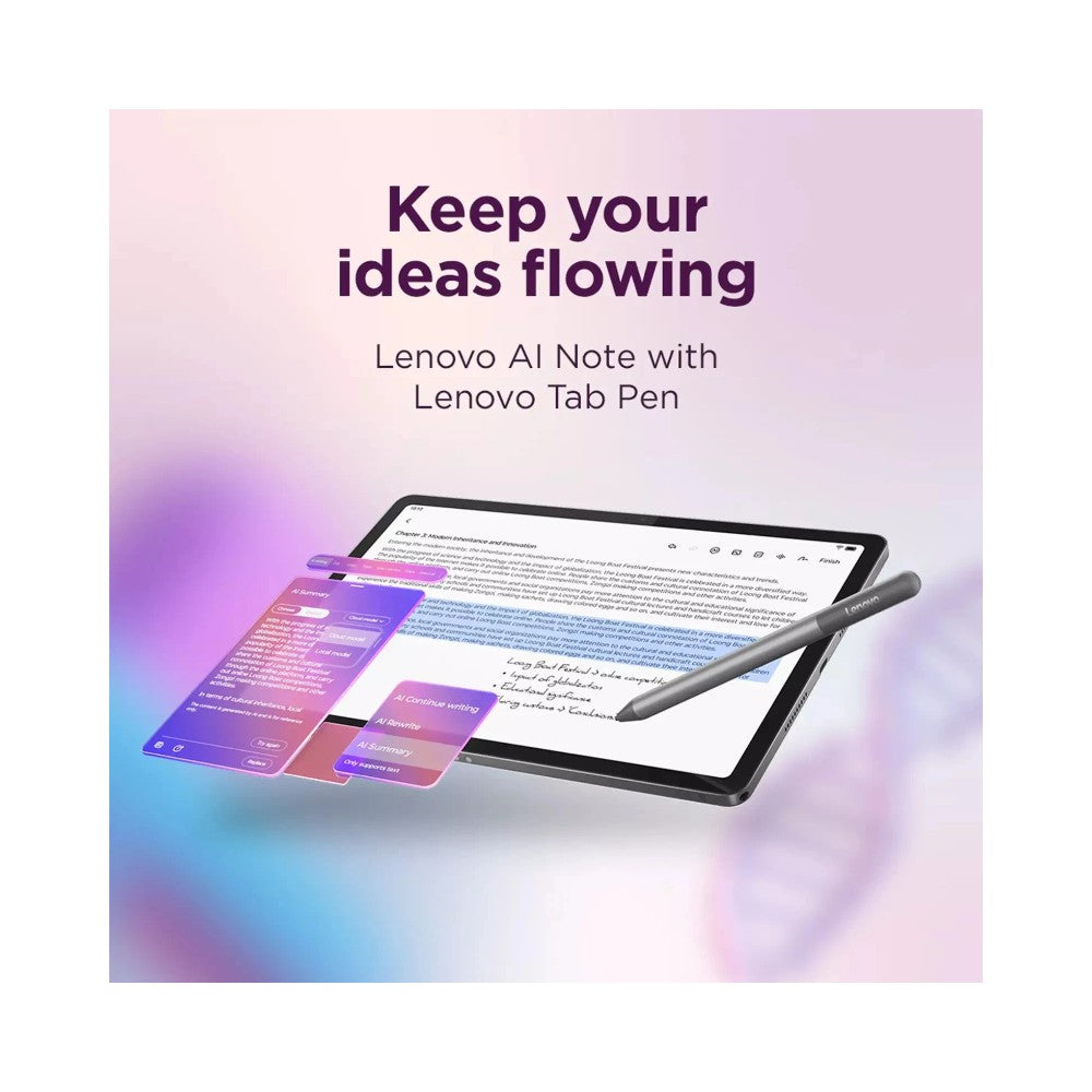Lenovo Idea Tab 11" Tablet — 8GB RAM, 128GB Storage, Wi‑Fi + 5G (Cellular)