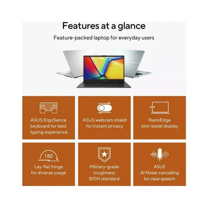 ASUS Vivobook Go 15 E1504F 15.6" Laptop - AMD Ryzen 3 8GB RAM 512GB SSD Windows 11