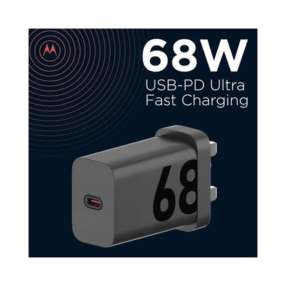 Motorola TurboPower 68W Charger & USB Type-C Cable (1 Meter)