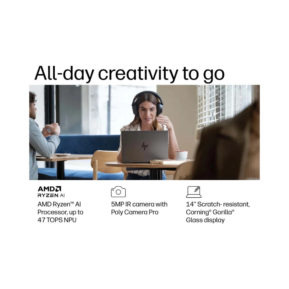 HP OmniBook X Flip 14-fk0006na 2-in-1 Touchscreen Laptop With Pen - AMD Ryzen™ AI 5 340 16GB RAM 512GB SSD