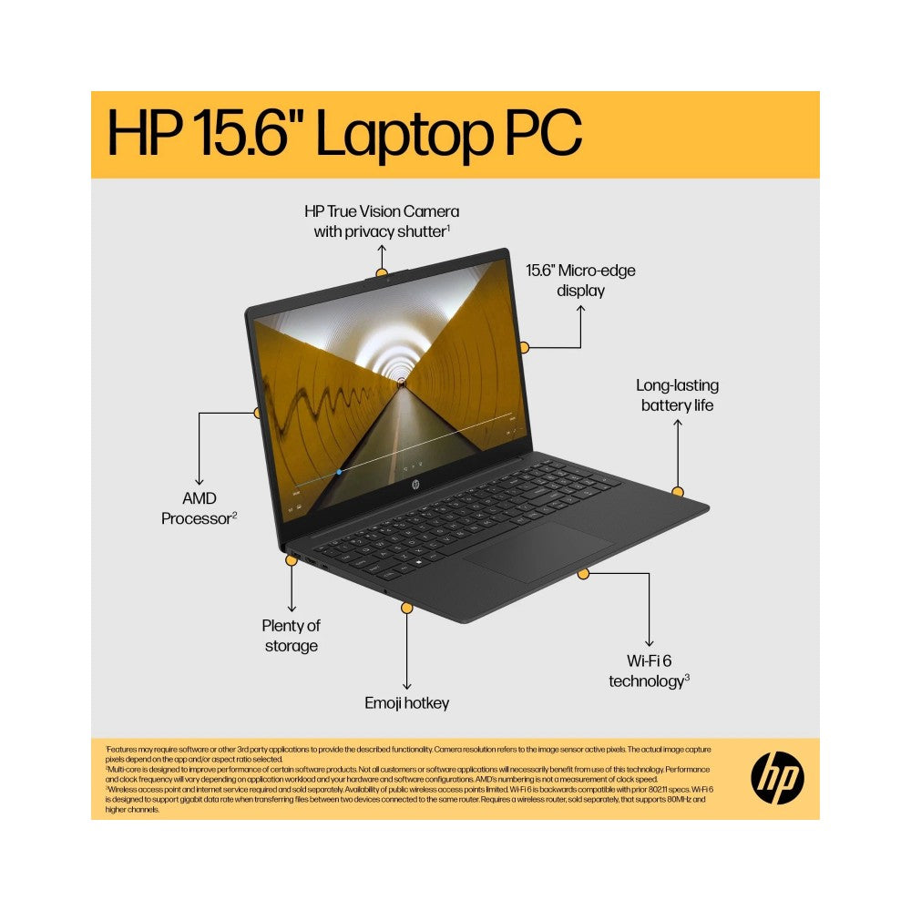 HP 15-fc0527sa 15.6" Laptop - AMD Ryzen 7 16GB RAM 512GB SSD Windows 11