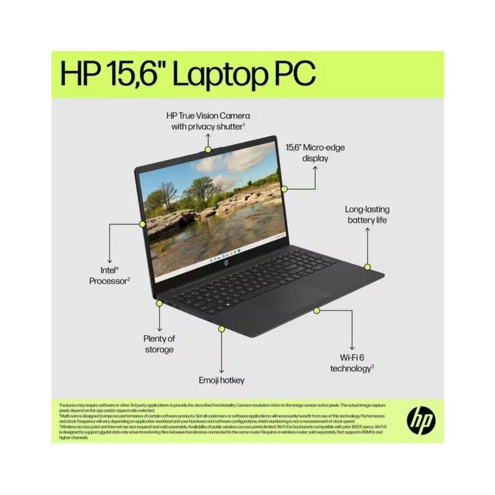 HP 15.6" Laptop - Intel Core i3 8GB RAM 256GB SSD Windows 11