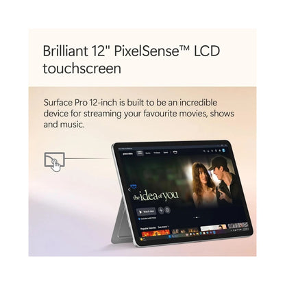 Microsoft Surface Pro 12" Copilot+ PC - Platinum - Snapdragon X Plus 16GB RAM 256GB SSD
