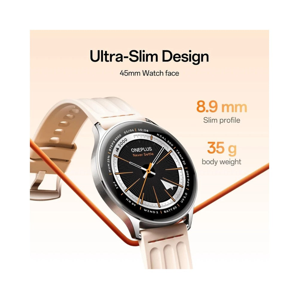 OnePlus Watch Lite 45mm Smartwatch - Black Steel