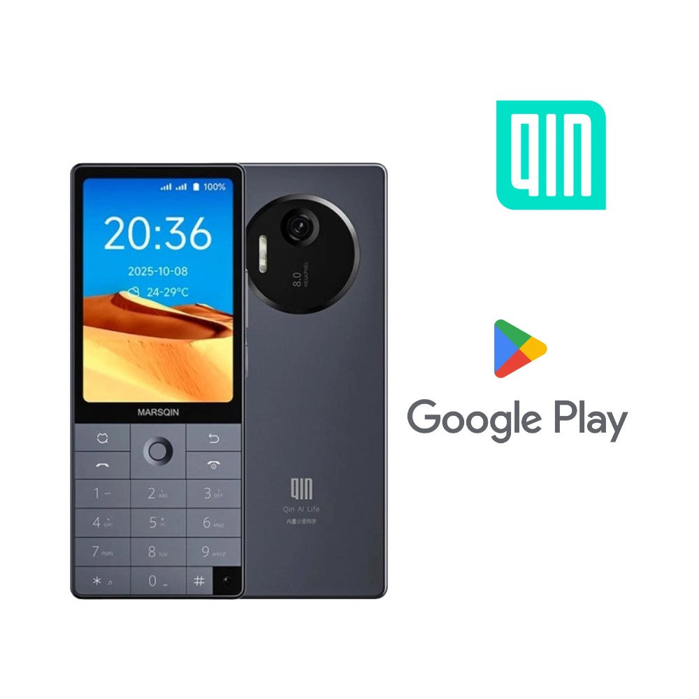 Qin F25 4G Google Play Touchscreen & Button Phone - Dual SIM - 6GB RAM + 128GB Storage