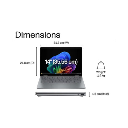 HP OmniBook X Flip 14-fm0505sa 14" 2-in-1 Touchscreen Laptop Intel Core Ultra 5 226V 16GB RAM 512GB SSD