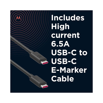 Motorola TurboPower 68W Charger & USB Type-C Cable (1 Meter)