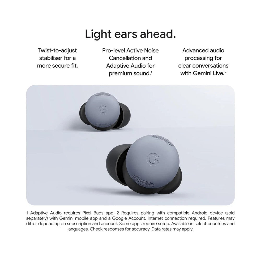 Google Pixel Buds Pro 2 Wireless Bluetooth Earphones - Moonstone
