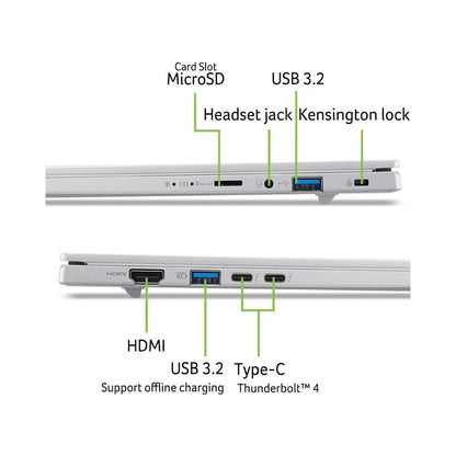 ACER Aspire 14 AI OLED Laptop - Intel Core Ultra 7 256V 16GB RAM 1TB SSD