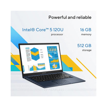 ASUS VivoBook 14 X1404VA Laptop - Intel Core 5 120U 16GB RAM 512GB SSD