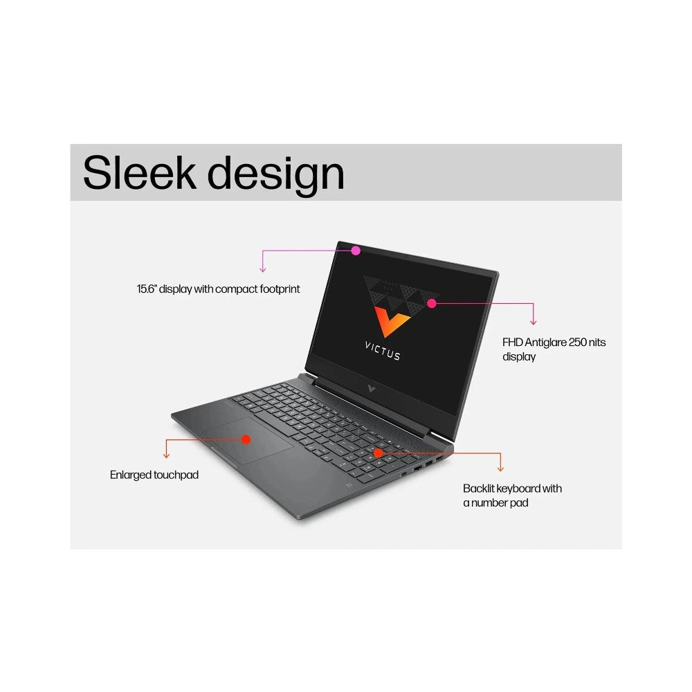 HP Victus Gaming Laptop 15-fa0021na - Intel Core i5 16GB RAM 512GB SSD RTX 3050