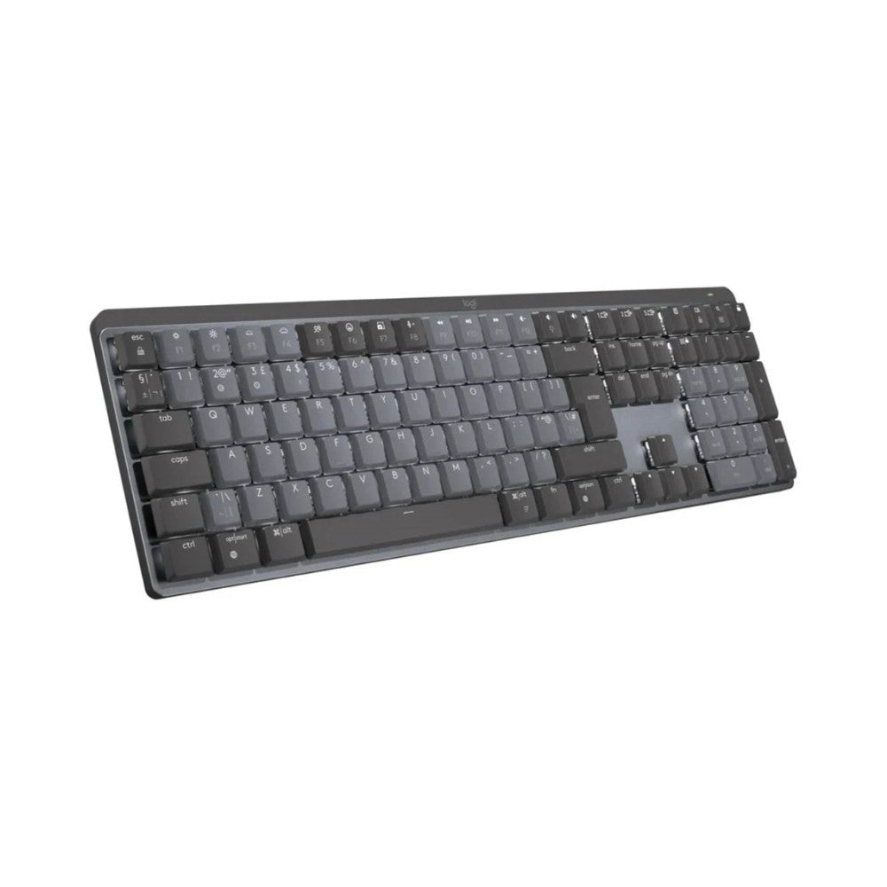 LOGITECH MX Wireless Mechanical Keyboard Tactile Quiet - Graphite - Full Size