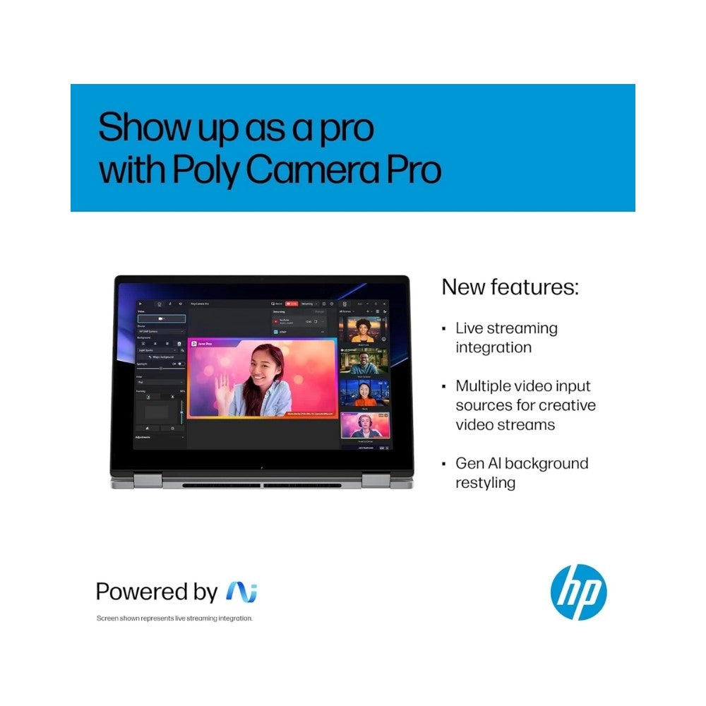 HP OmniBook X Flip 14-fk0009na 2-in-1 Touchscreen Laptop - AMD Ryzen™ AI 7 350 16GB RAM 1TB SSD