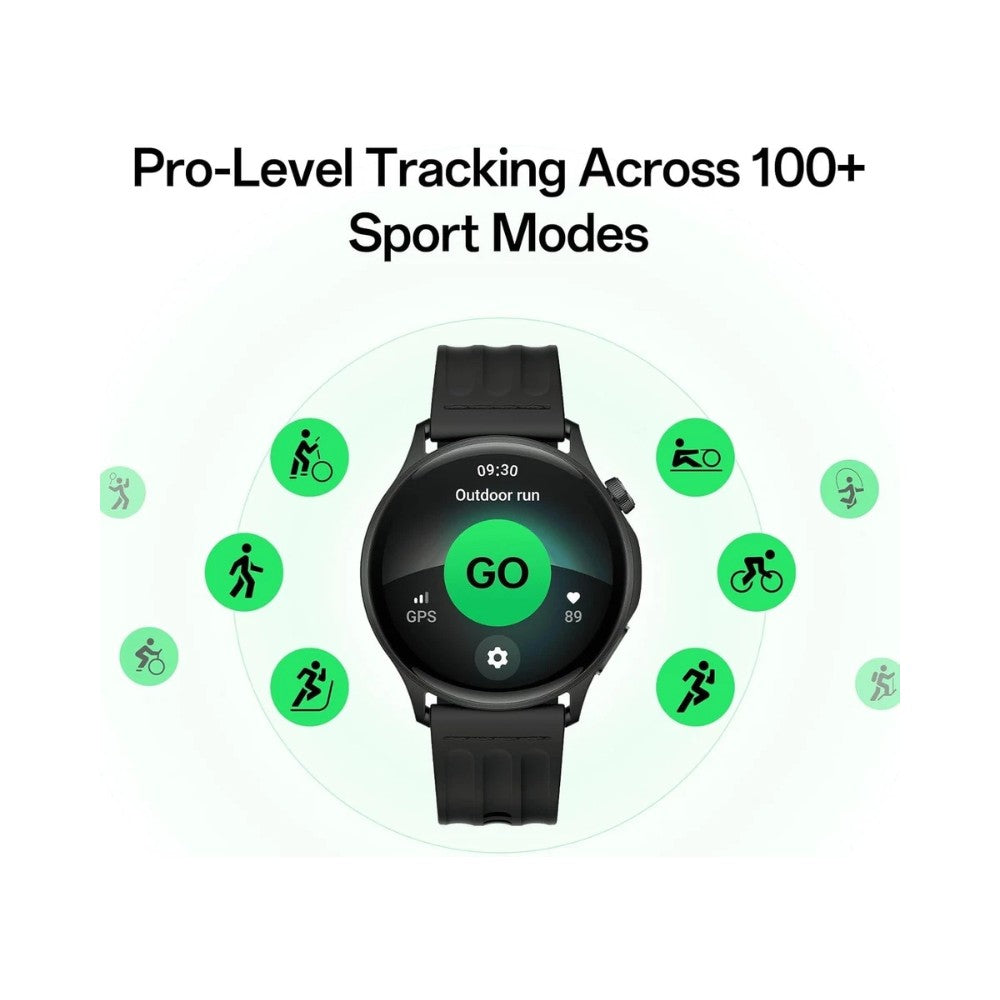 OnePlus Watch Lite 45mm Smartwatch - Black Steel