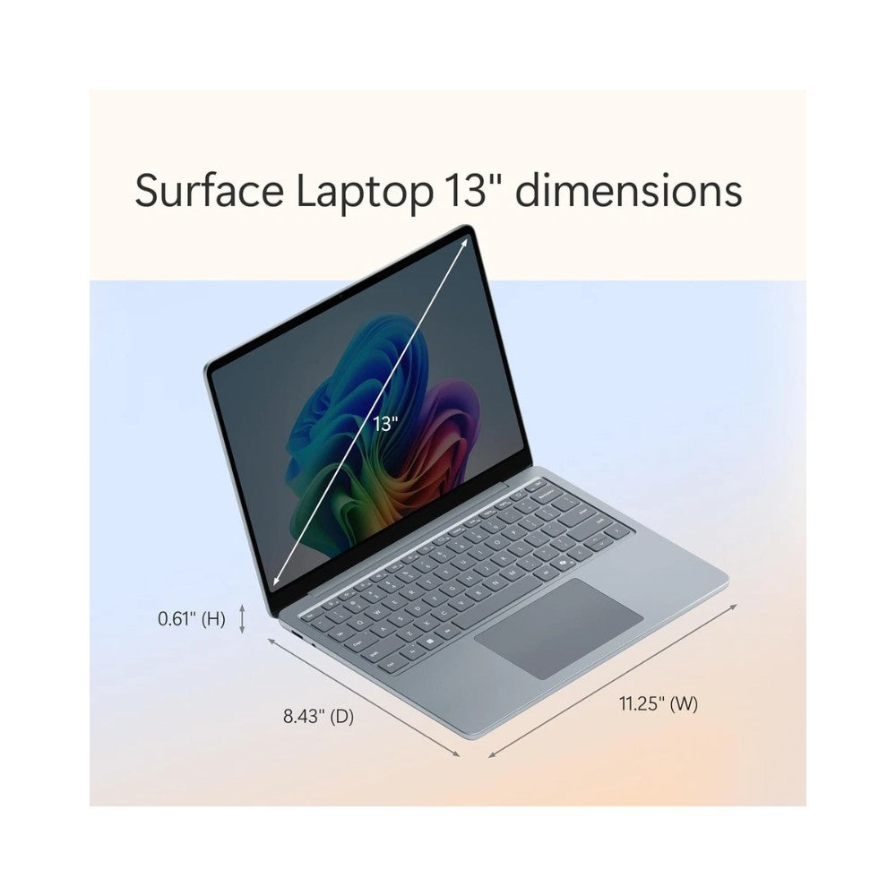 Microsoft Surface Touchscreen Laptop 13" Copilot+ PC - Platinum - Snapdragon X Plus 16GB RAM 256GB SSD