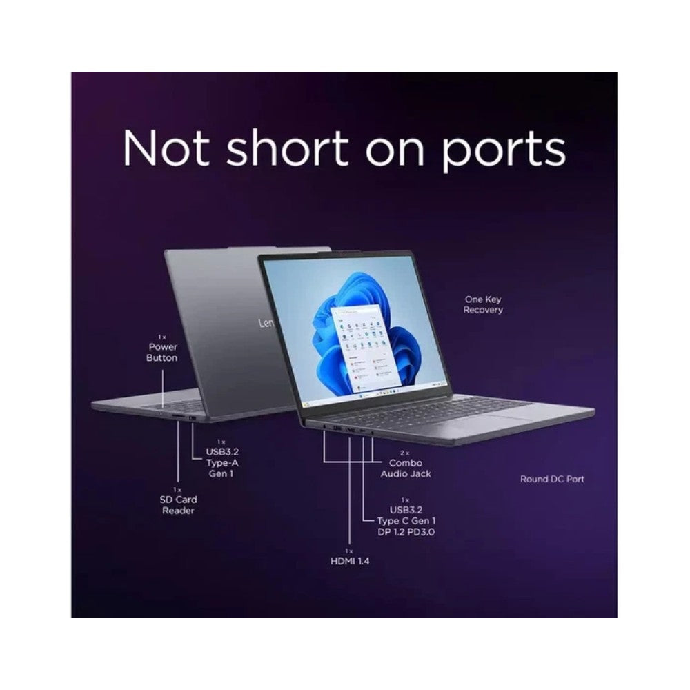 Lenovo IdeaPad Slim 3 15IRU10 15.3" Laptop - Intel Core 3 8GB RAM 256GB SSD Windows 11