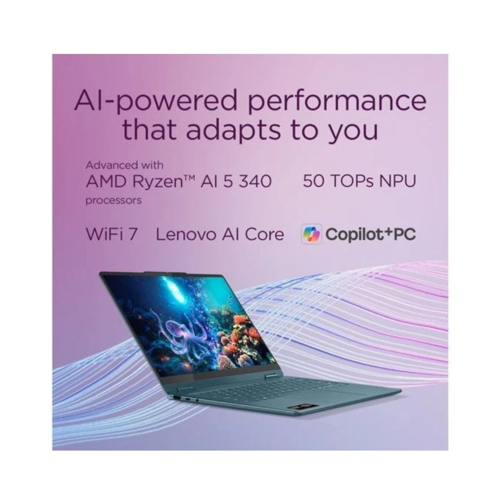 Lenovo Yoga 7 14" 2-in-1 2.8K OLED Laptop - AMD Ryzen AI 5 340 16GB RAM 512GB SSD