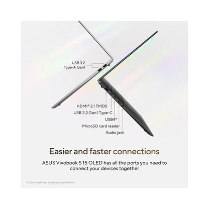 ASUS VivoBook S 15 OLED 15.6" Laptop - AMD Ryzen AI 9 365 32GB RAM 1TB SSD Windows 11