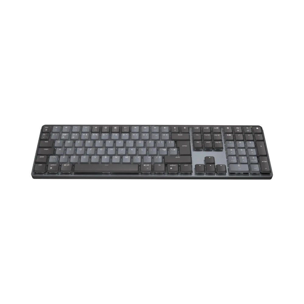 LOGITECH MX Wireless Mechanical Keyboard Tactile Quiet - Graphite - Full Size