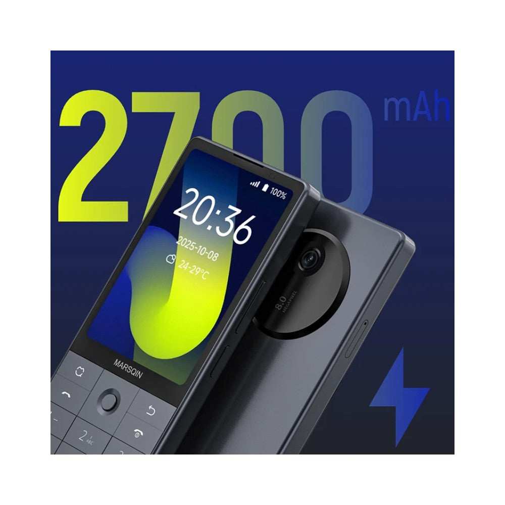 Qin F25 4G Google Play Touchscreen & Button Phone - Dual SIM - 6GB RAM + 128GB Storage